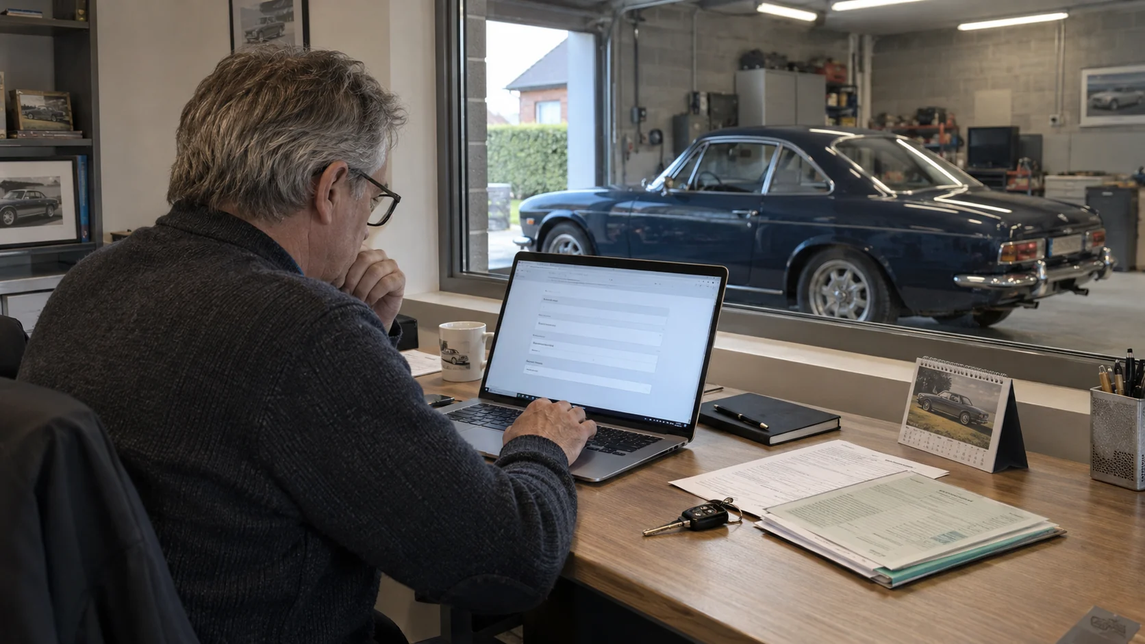 Préparation de la demande avec les informations du véhicule