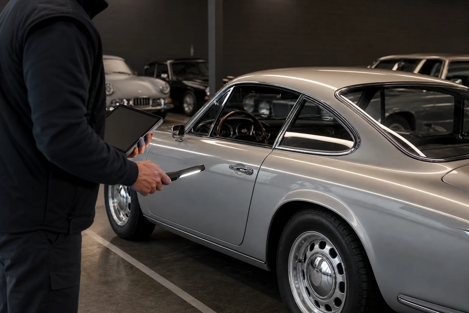 Inspection documentée de l’état d’une voiture de collection